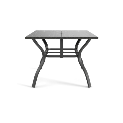 5-piece patio dining set table, plain studio front view