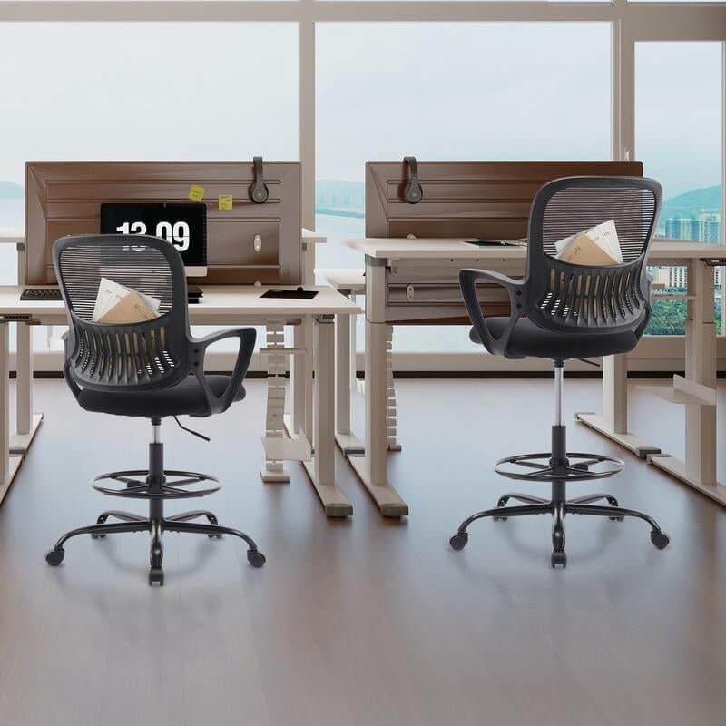 Tall Office Chair, Standing Desk Chair with Thicker Seat