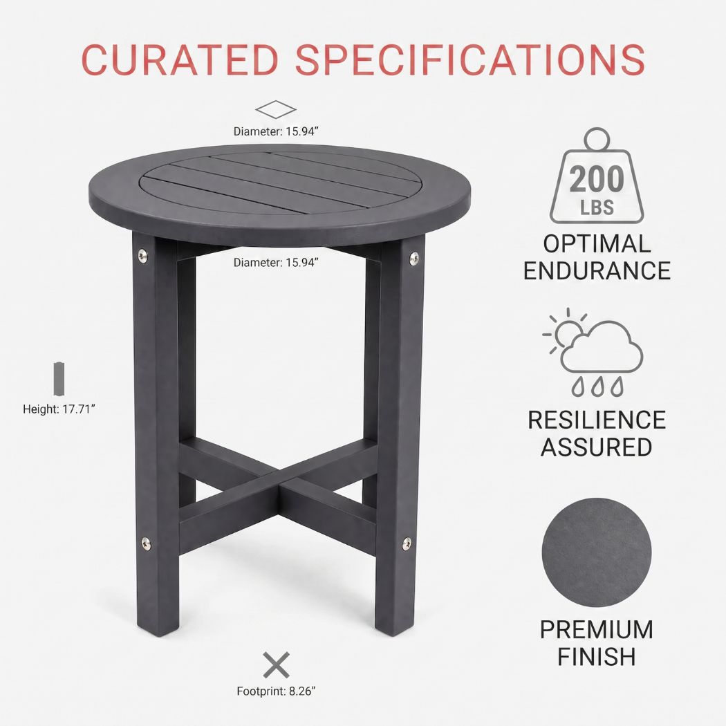 Product dimensions overlay for the 15.94-inch diameter and 17.71-inch height.
