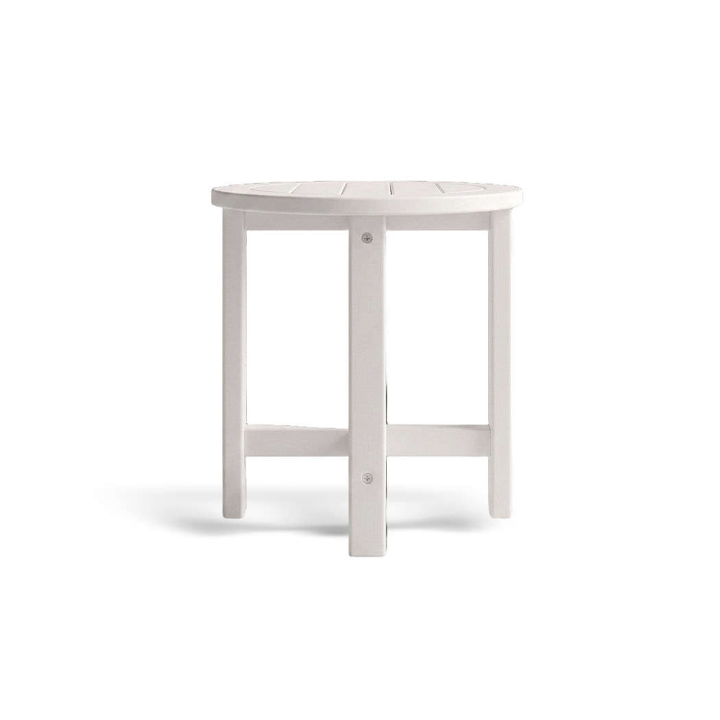 Side profile showcasing the four straight legs and integrated lower cross support on a #f3f3f3 studio background.