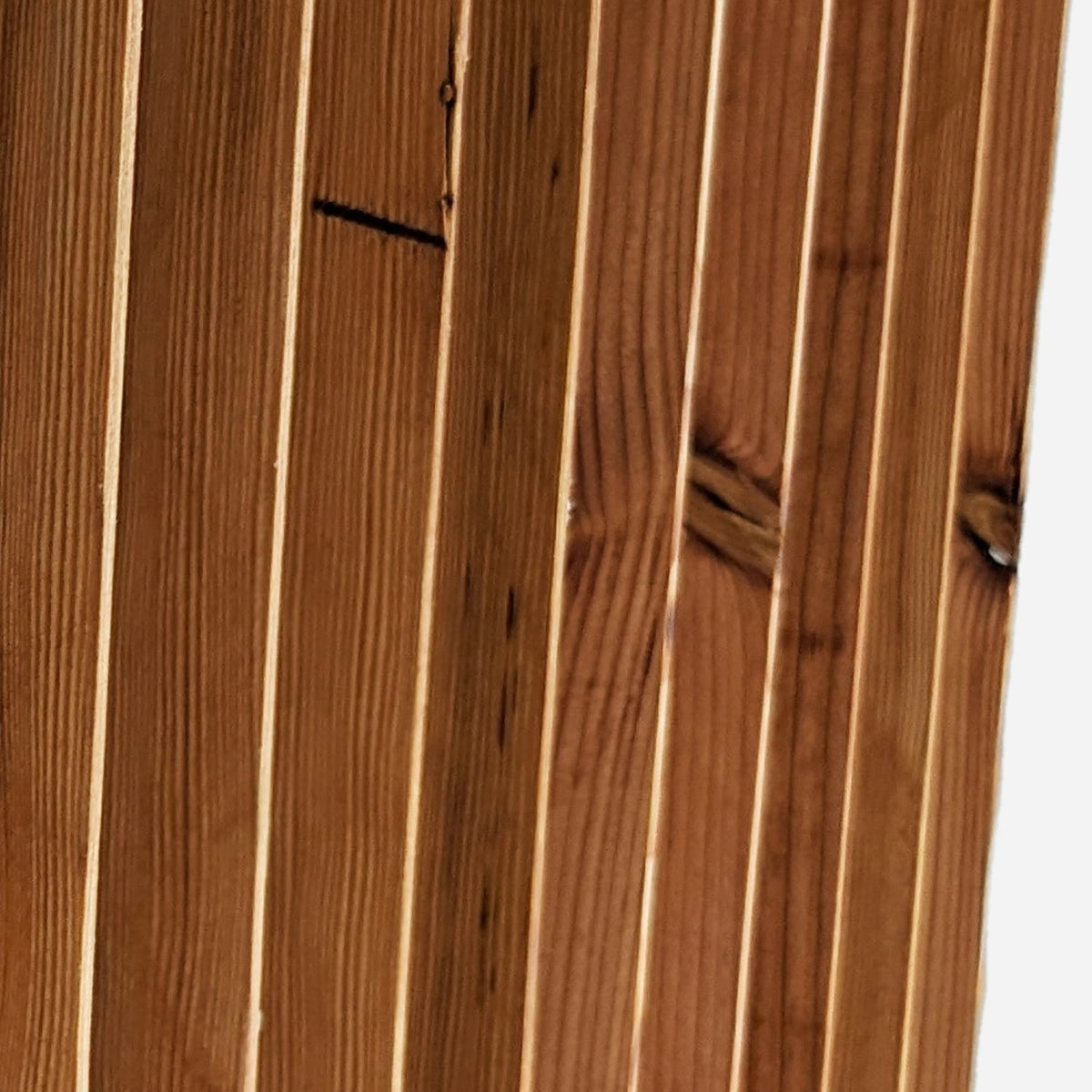 Vertical Wood Slat Wall Art, 48 Inch Floating Sculpture