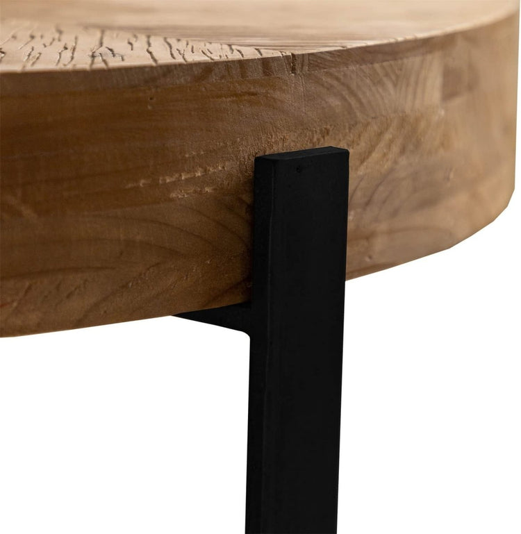 retro style coffee table view