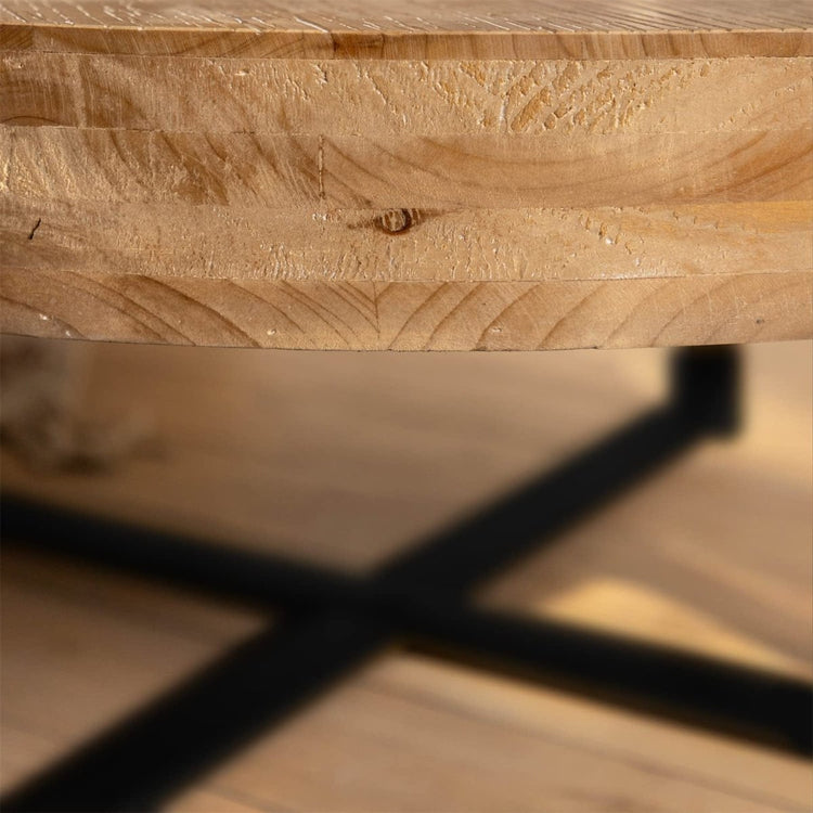 retro style coffee table view