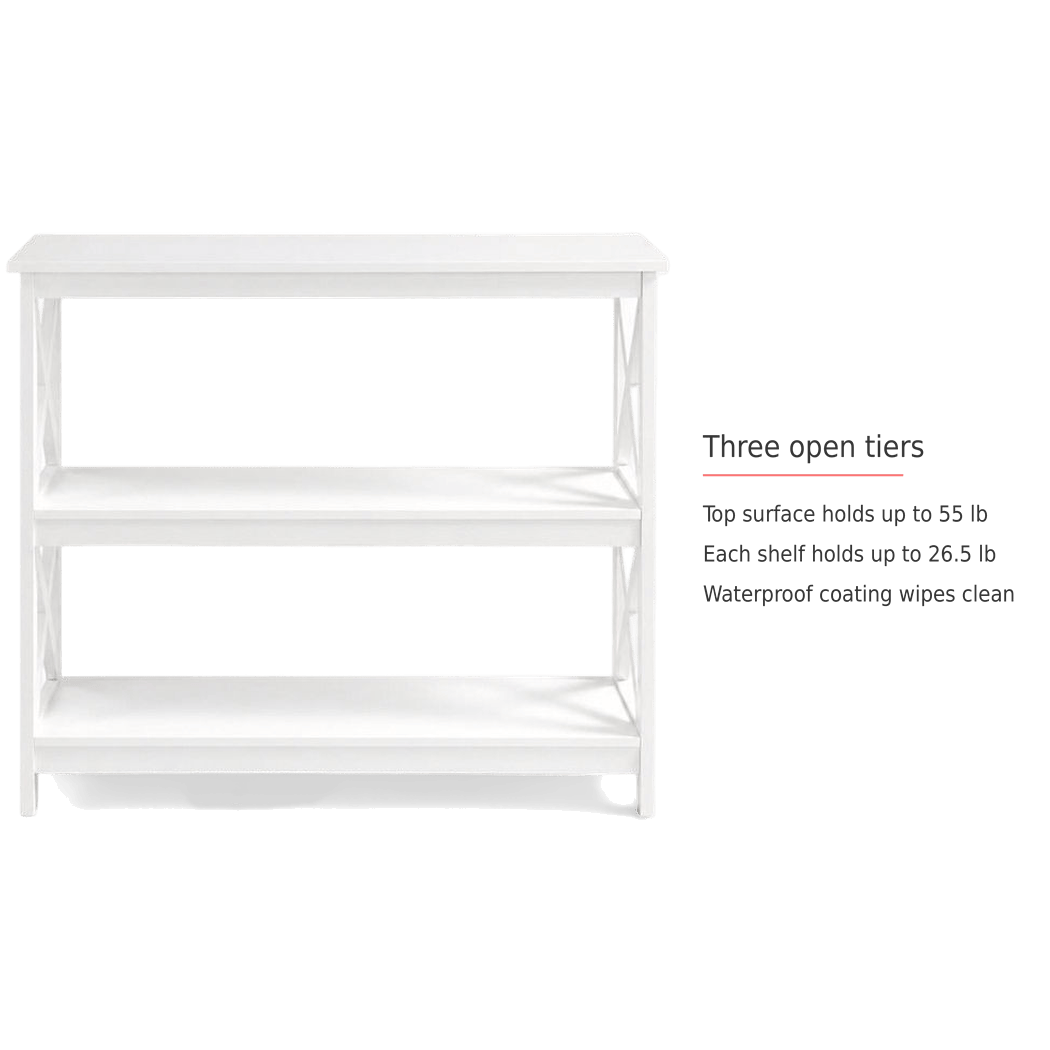Spec card on the three open tiers and their load capacity (feature callout)
