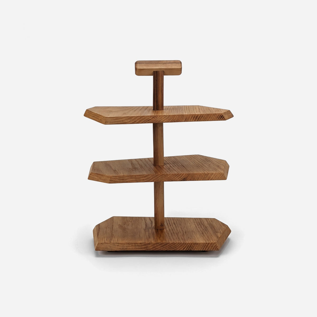 wood tiered serving stand